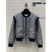 Super Quality Dior Padded Oblique Jacket D112741 Blue 2023