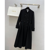 Best Price Dior Dress with Buttons D120612 Black 2023