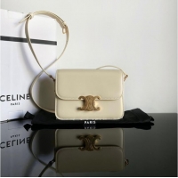 Inexpensive Celine TEEN TRIOMPHE BAG IN SHINY CALFSKIN 188423 NUDE