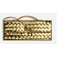 Super Quality Bottega Veneta Long Clutch Andiamo With Handle 741511 Gold 