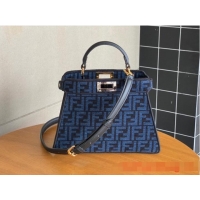 Modern Classic Fendi Peekaboo ISeeU Petite 8BN335 Blue