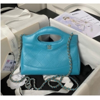 Pretty Style Chanel mini 31 bag AP3656 Sky Blue