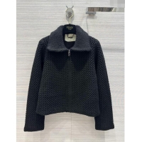 Buy Inexpensive Fendi Cashmere Jacket F111015 Black 2023