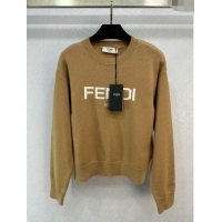 Popular Style Fendi Wool Sweater F111025 Brown 2023