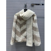 Super Quality Fendi Mink Fur Coat F112414 Beige 2023