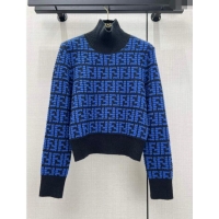 ​Top Grade Fendi FF Sweater F122519 Blue 2023