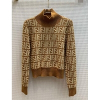 ​Well Crafted Fendi FF Sweater F122521 Brown 2023