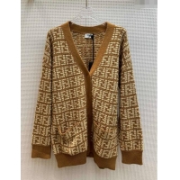 Popular Style Fendi FF Cardigan F122522 Brown 2023