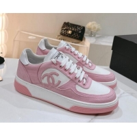 Most Popular Chanel Cotton Sneakers G45352 Pink 120048