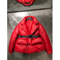 Grade Design Prada Lambskin Down Jacket P110936 Red 2023