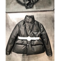 ​Top Quality Prada Lambskin Down Jacket P110937 Black 2023