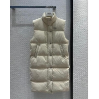 Good Product Prada Long Down Vest P112908 Beige 2023