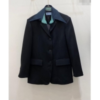 Well Crafted Prada Wool Jacket P112931 Black 2023