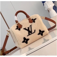 Buy Discount Louis Vuitton Shearling SKI Speedy Bandouliere 25 M23468