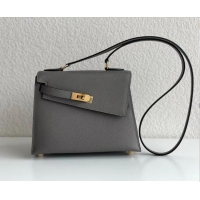 Well Crafted Hermes Kelly 20 Mini En Desordre Epsom K20 Dark Grey Gold 2023