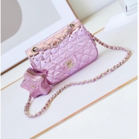 Promotional Chanel MINI FLAP BAG & STAR COIN PURSE AS4646 Pink