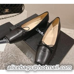 Best Product Chanel Lambskin Square Pumps 3.5cm with Bow CH121307