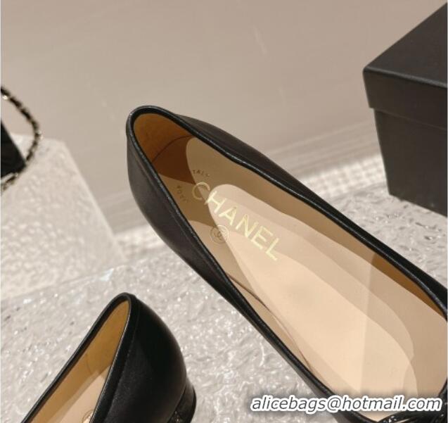 Best Product Chanel Lambskin Square Pumps 3.5cm with Bow CH121307