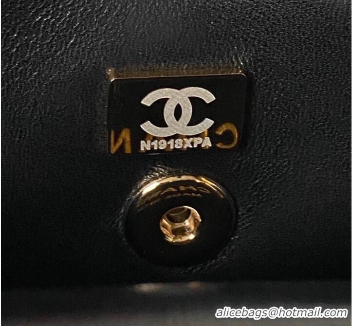 Super Quality Chanel small flap bag with top handle AS4543 Black