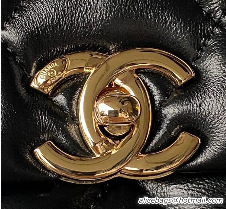 Super Quality Chanel small flap bag with top handle AS4543 Black