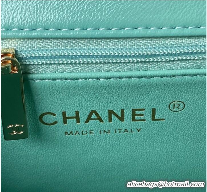 Luxurious Promotional Chanel small flap bag with top handle AS4544 Green