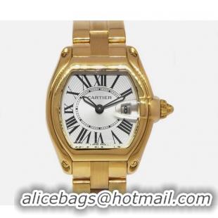 Best Price Cartier Roadster Date 18k Yellow Gold Dial 31mm Quartz Watch CA2676