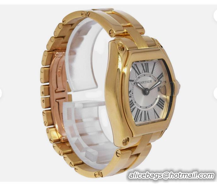 Best Price Cartier Roadster Date 18k Yellow Gold Dial 31mm Quartz Watch CA2676