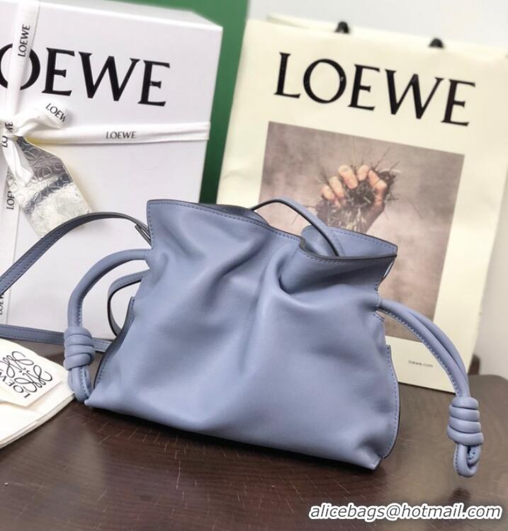 Famous Brand Loewe Mini Napa Leather Flamenco clutch 26941 Light Purple