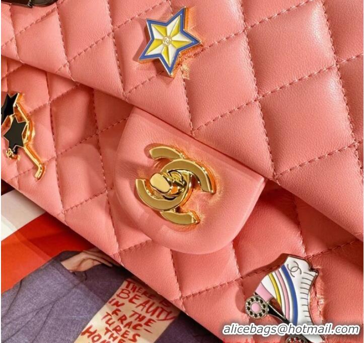 Grade Design Chanel CLASSIC HANDBAG A01112 Coral Pink