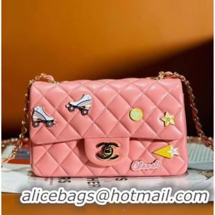 Best Price Chanel CLASSIC HANDBAG A01116 Coral Pink