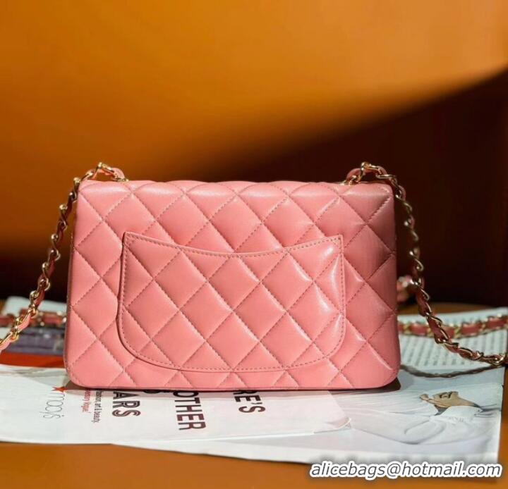 Best Price Chanel CLASSIC HANDBAG A01116 Coral Pink