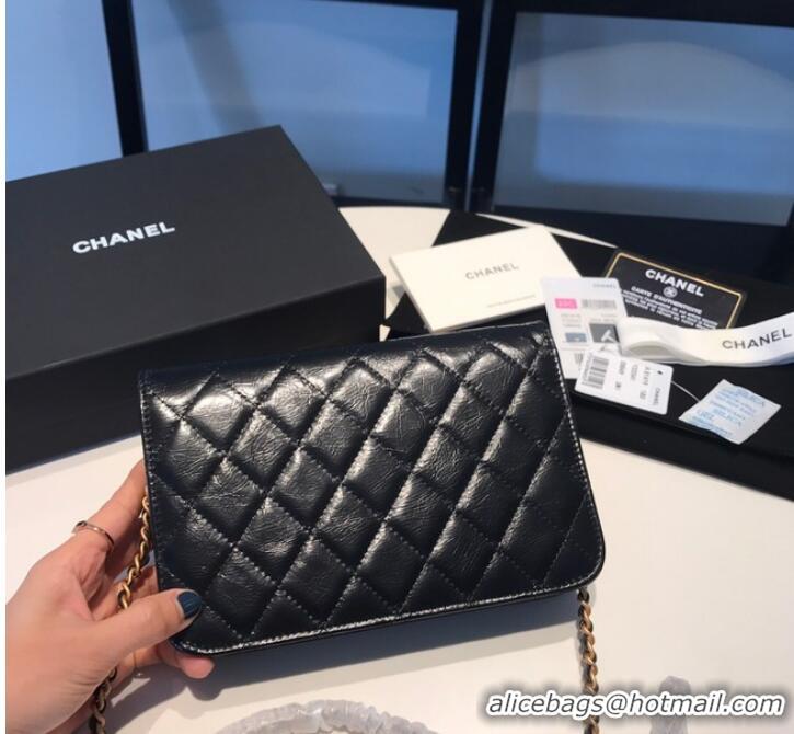 Top Grade Chanel CLUTCH WITH CHAIN 81414 Black