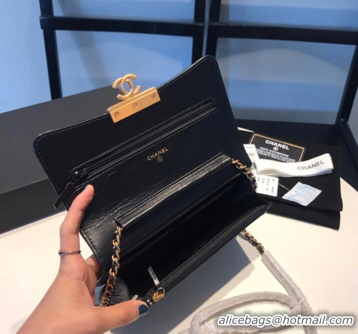 Top Grade Chanel CLUTCH WITH CHAIN 81414 Black