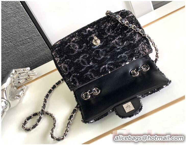 Famous Brand Chanel CLASSIC HANDBAG A01116 Black