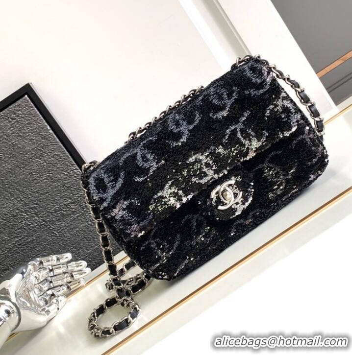 Famous Brand Chanel CLASSIC HANDBAG A01116 Black