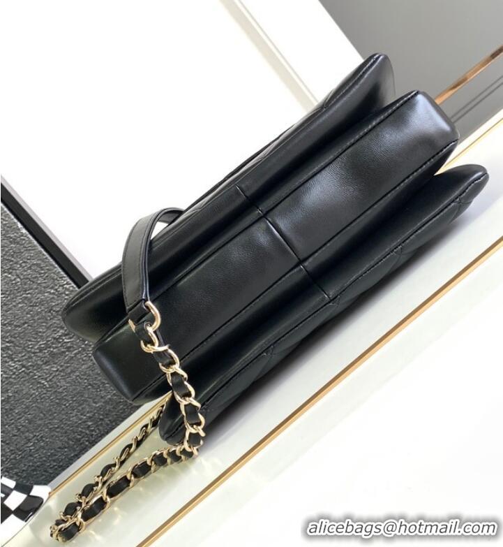 Reasonable Price Chanel FLAP BAG WITH TOP HANDLE AS92236 Black