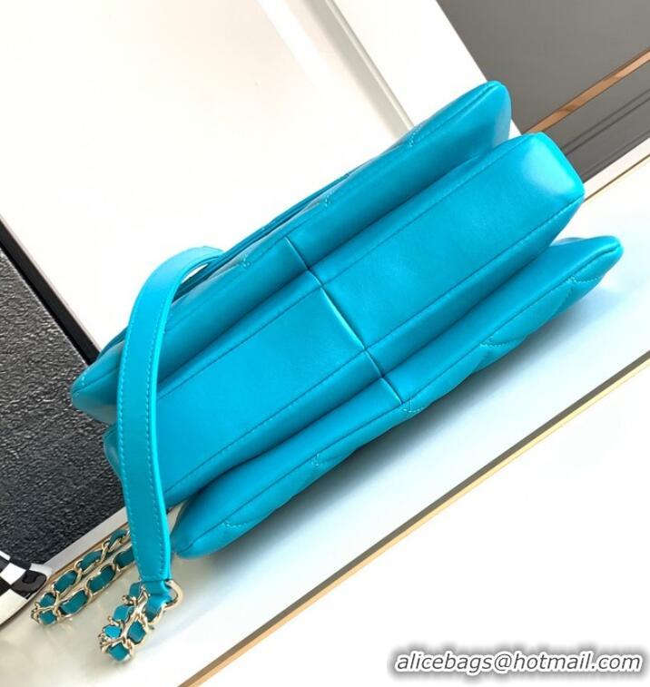 Grade Design Chanel FLAP BAG WITH TOP HANDLE AS92236 Sky Blue