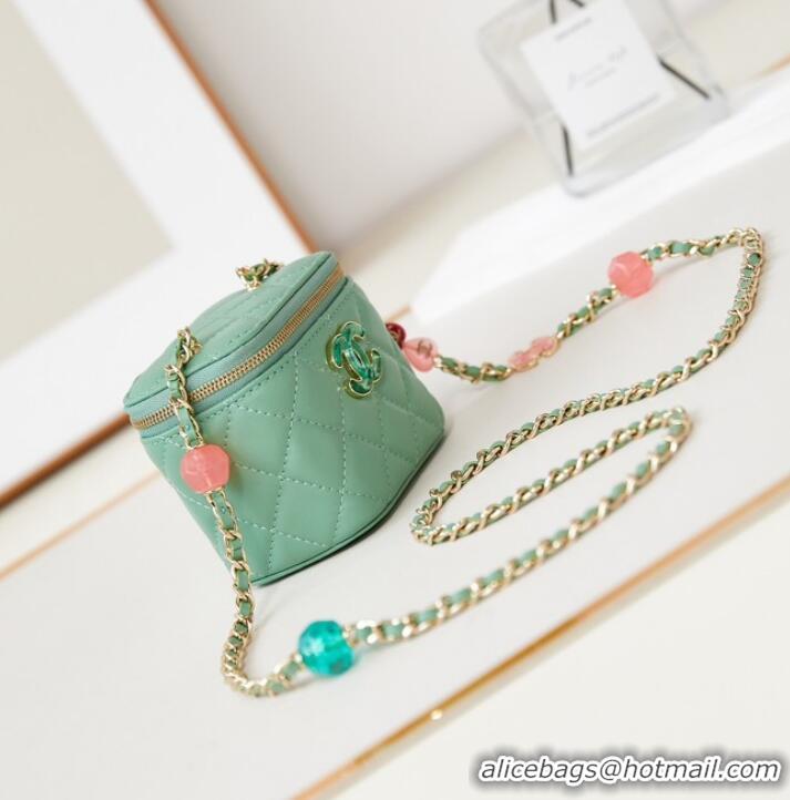 Luxury Discount Chanel CLUTCH WITH CHAIN AP3230 Green