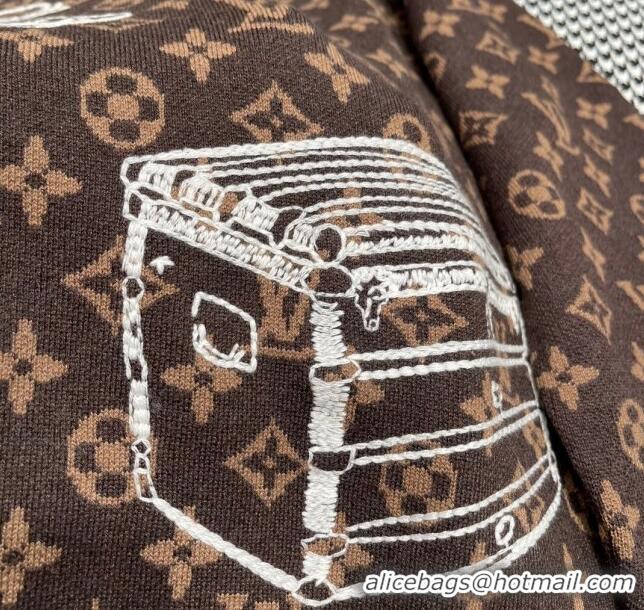 Promotional Louis Vuitton Monogram Wool Sweater LV110923 Brown 2023