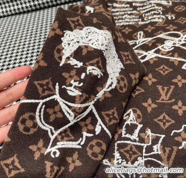 ​Super Quality Louis Vuitton Monogram Wool Cardigan LV110924 Brown 2023