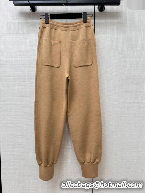 Low Cost Louis Vuitton Wool-Silk Cropped Hoodie and Pants LV110934 Dark Camel 2023