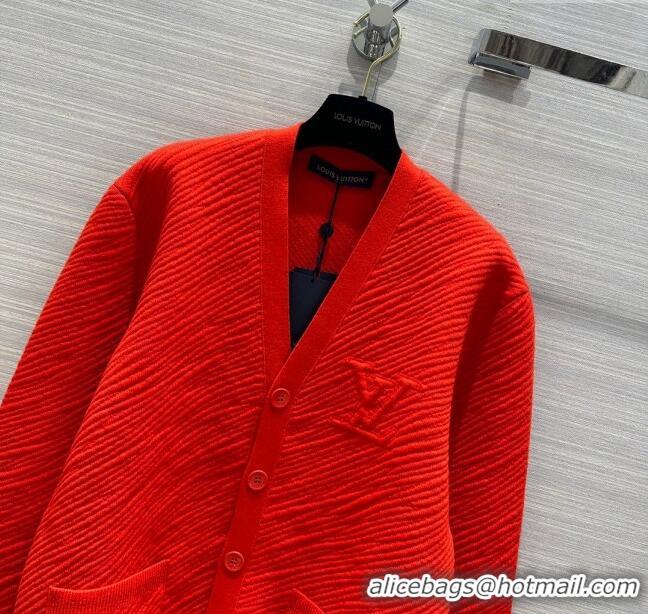 Top Quality Louis Vuitton Wool Cardigan LV111039 Red 2023