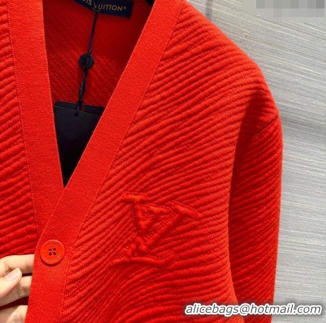 Top Quality Louis Vuitton Wool Cardigan LV111039 Red 2023