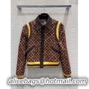 Promotional Louis Vuitton Monogram Reversible Jacket LV112324 Brown 2023