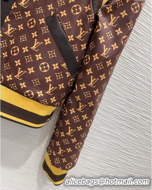 Promotional Louis Vuitton Monogram Reversible Jacket LV112324 Brown 2023