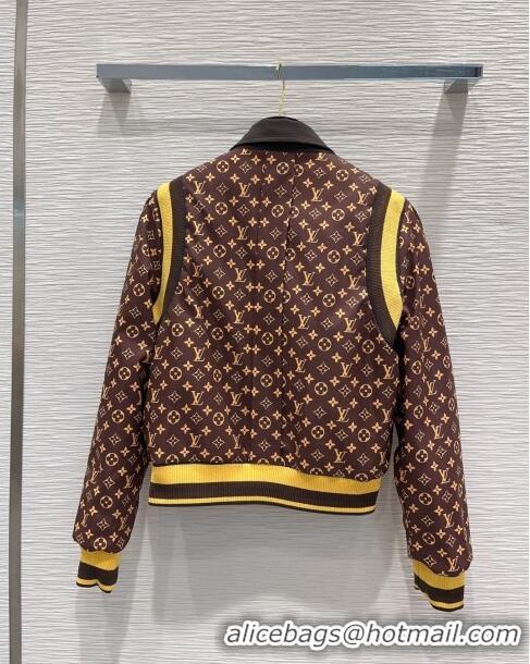 Promotional Louis Vuitton Monogram Reversible Jacket LV112324 Brown 2023