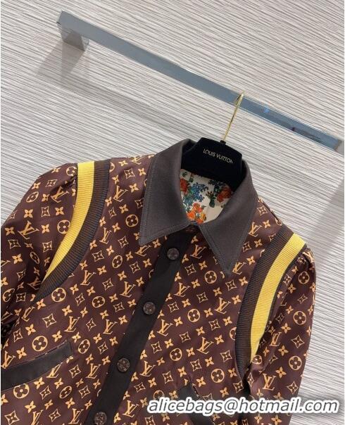 Promotional Louis Vuitton Monogram Reversible Jacket LV112324 Brown 2023