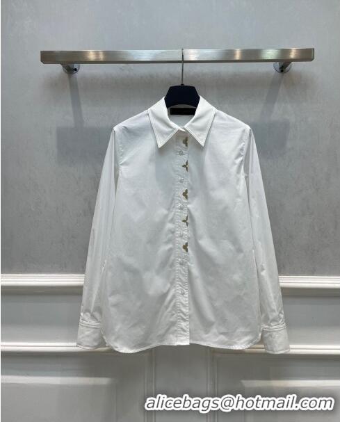 Good Taste Louis Vuitton Monogram Accent Shirt LV112743 White 2023