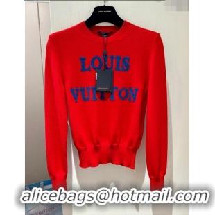 ​New Fashion Louis Vuitton Wool Sweater LV121101 Red 2023