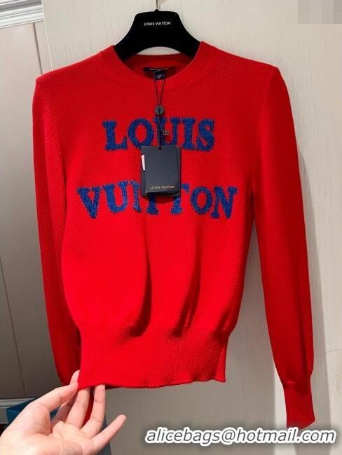 ​New Fashion Louis Vuitton Wool Sweater LV121101 Red 2023